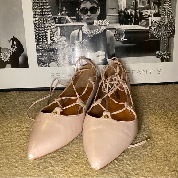 Halogen Shoes - Halogen Owen Leather Lace-Up Flat